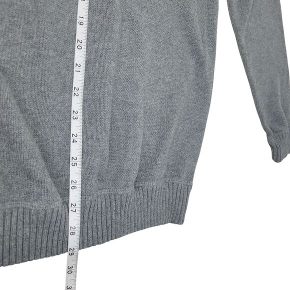 Eddie Bauer Sweater Mens L Dark Gray Heavyweight Cotton Long Sleeve Crew Neck - Picture 6 of 6